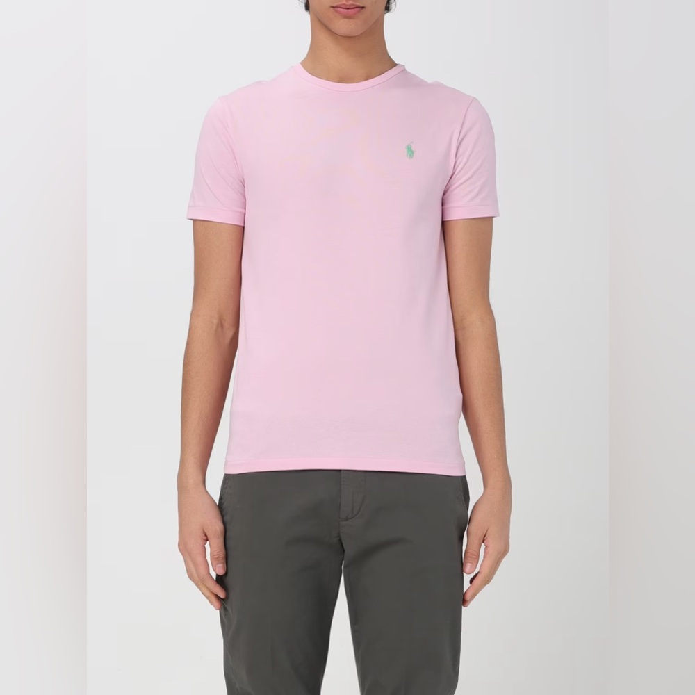 NWT POLO RALPH LAUREN PINK CLASSIC-FIT CREWNECK T SHIRT (SMALL)